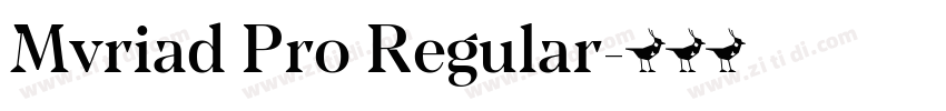 Mvriad Pro Regular字体转换 Mvriad Pro Regular字体转换